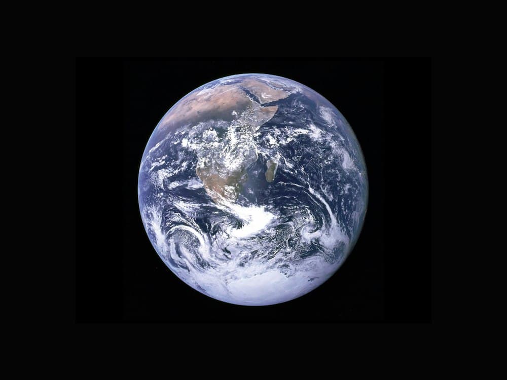 Earth from space, with Africa in view